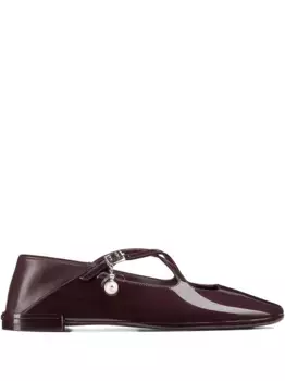 Лакированные балетки Eleri JIMMY CHOO, коричневый