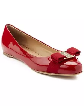 Лакированные балетки Ferragamo Varina Salvatore Ferragamo, красный