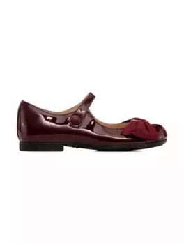 Лакированные балетки Interlocking G Gucci, бордовый