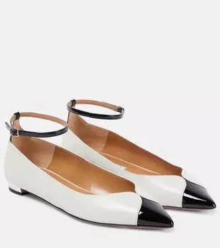 Лакированные балетки pinot Aquazzura, мультиколор