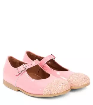 Лакированные балетки Pp, розовый