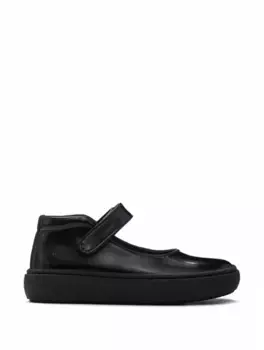 Лакированные балетки с логотипом EMPORIO ARMANI, черный
