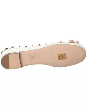 Лакированные балетки Valentino Rockstud, белый