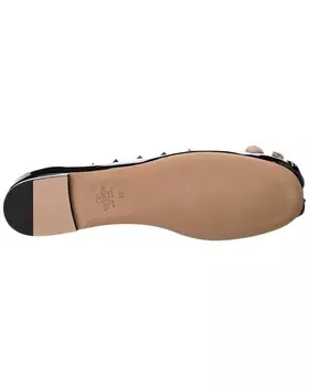 Лакированные балетки Valentino Rockstud, черный