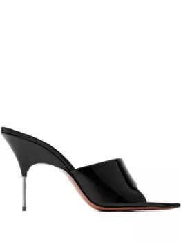 Лакированные босоножки Amina Muaddi, черный