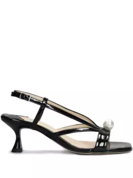 Лакированные босоножки Anna F., черный