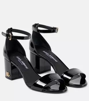 Лакированные босоножки Dolce&Gabbana, черный