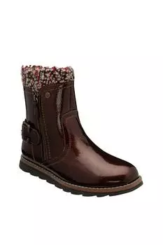 Лакированные ботильоны на плоской подошве 'Morgan' Lotus, коричневый