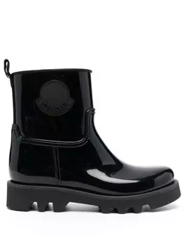 Лакированные ботинки Moncler, черный