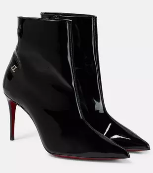 Лакированные ботинки Sporty Kate 85 Christian Louboutin, черный