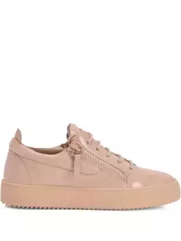 Лакированные кеды Gail с молниями Giuseppe Zanotti, нейтральный