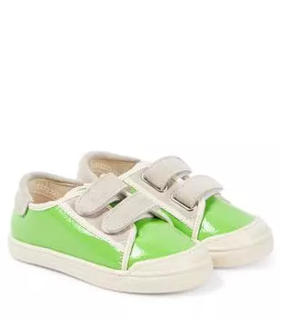 Лакированные кроссовки Pp, зеленый