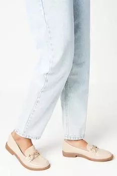 Лакированные лоферы Lilli с трензелем и фартуком Wallis, бежевый