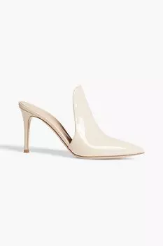 Лакированные мюли Aramis 85 GIANVITO ROSSI, экру