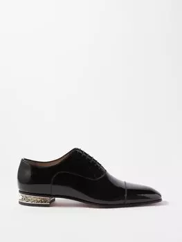 Лакированные оксфорды greggyrocks Christian Louboutin, черный