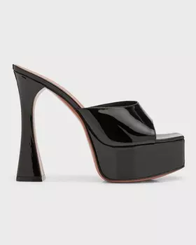 Лакированные сандалии без задника Dalida на платформе Amina Muaddi