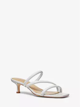 Лакированные сандалии Celia в форме котенка Michael Kors, белый