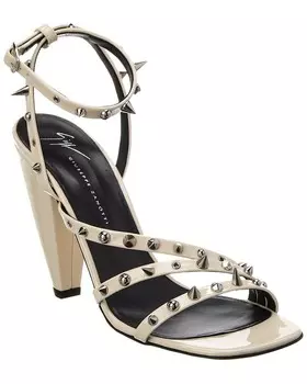 Лакированные сандалии Giuseppe Zanotti Curvy 105, белый