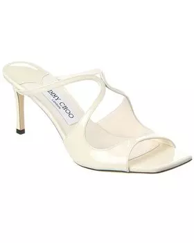 Лакированные сандалии Jimmy Choo Anise 75, белый
