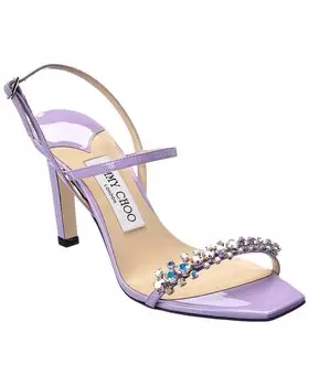 Лакированные сандалии Jimmy Choo Meira 85, фиолетовый