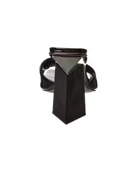 Лакированные сандалии Valentino One Stud 100, черный