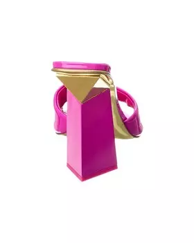 Лакированные сандалии Valentino One Stud 105, розовый