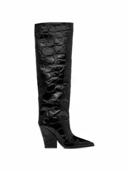 Лакированные сапоги Jane Paris Texas, черный