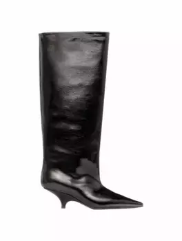 Лакированные сапоги TOTEME, черный