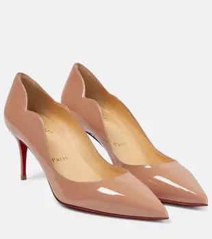 Лакированные туфли Hot Chick 70 Christian Louboutin, бежевый