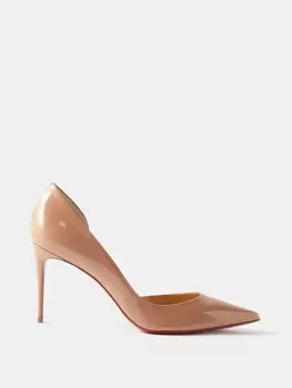 Лакированные туфли iriza 85 d'orsay Christian Louboutin, бежевый