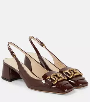Лакированные туфли kate с пяткой на пятке Tod'S, бежевый