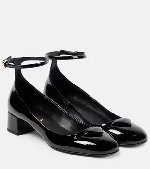 Лакированные туфли-лодочки Prada, черный