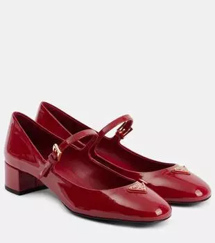 Лакированные туфли Mary Jane Prada, Cherry