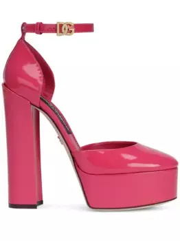 Лакированные туфли на платформе DOLCE & GABBANA, розовый
