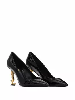 Лакированные туфли Opyum Saint Laurent, черный