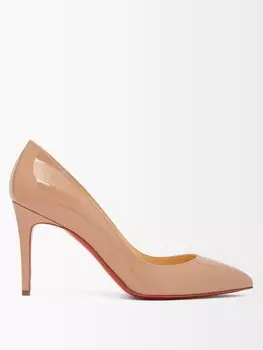 Лакированные туфли pigalle 85 Christian Louboutin, бежевый