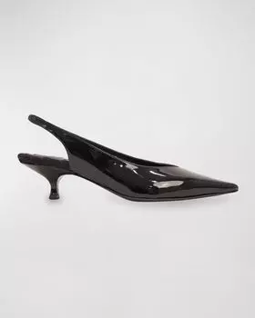 Лакированные туфли Silvana Vegan с пяткой на пятке AERA, цвет Black