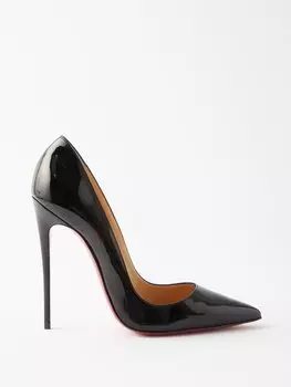 Лакированные туфли so kate 120 Christian Louboutin, черный