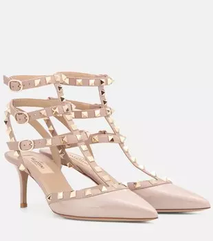 Лакированные туфли Valentino Garavani Rockstud Valentino Garavani, бежевый