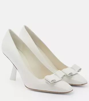 Лакированные туфли Vara Ferragamo, белый
