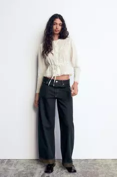 Лакированные туфли ZARA, черный