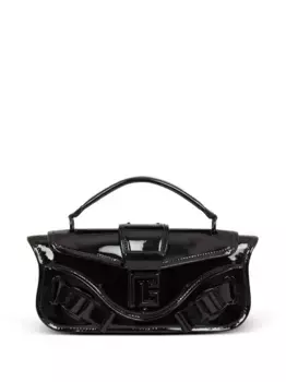 Лакированный клатч Blaze BALMAIN, черный