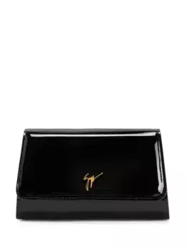 Лакированный клатч Cleopatra Giuseppe Zanotti, черный