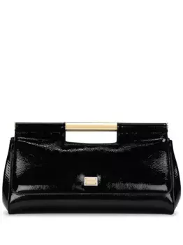 Лакированный клатч DOLCE & GABBANA, черный