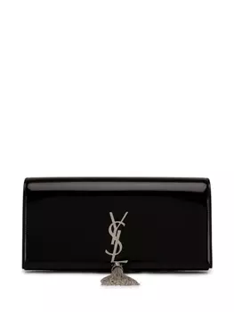 Лакированный клатч Kate Saint Laurent, черный