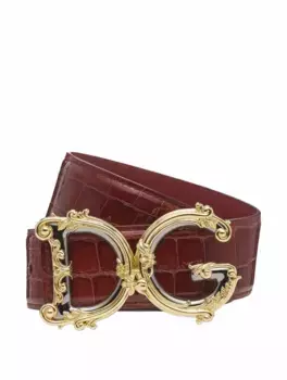 Лакированный ремень DG Dolce&Gabbana, красный