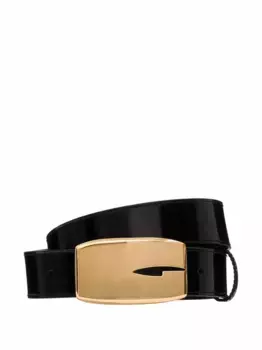 Лакированный ремень G Gucci, черный