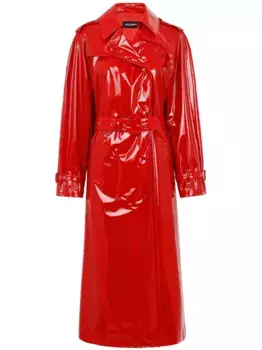 Лакированный тренч DOLCE & GABBANA, красный