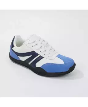 Лаконичные кеды Larson Retro на шнуровке BERNESS, синий