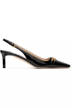 Лаковые босоножки Whitney на ремешке Tom Ford, черный